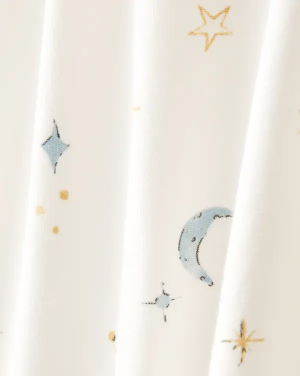  Baby Constellation 2-Way Zip PurelySoft Sleeper - Cream 3 Image