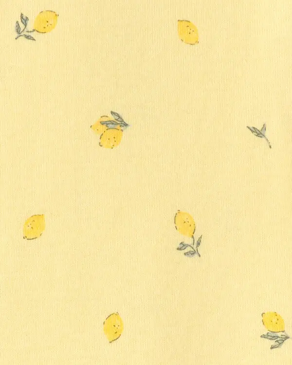  Baby Lemon 100% Cotton Snug Fit 1-Piece Pyjama Set - Yellow 1 Image