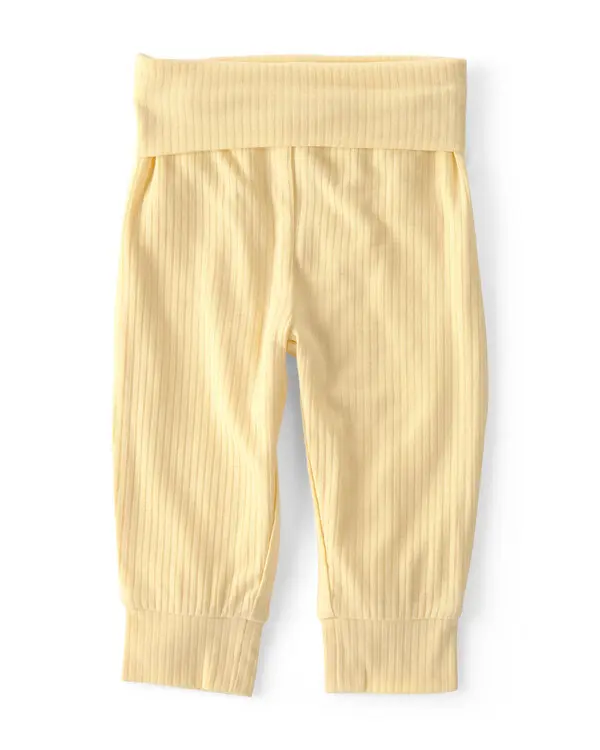 Kids Baby Neutral 2-Piece Long-Sleeve Top & Pant Set - Yellow 3 Image