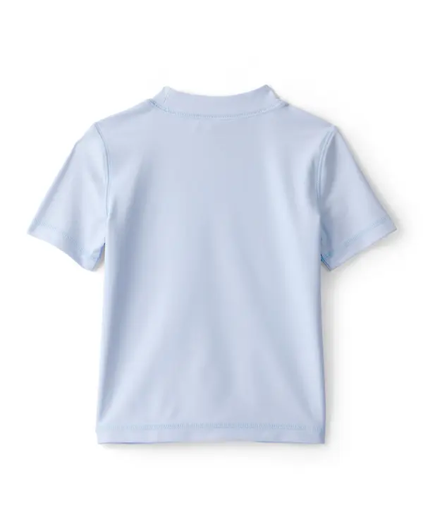 Toddler Boy Whale Short-Sleeve Rashguard - Blue 2 Image