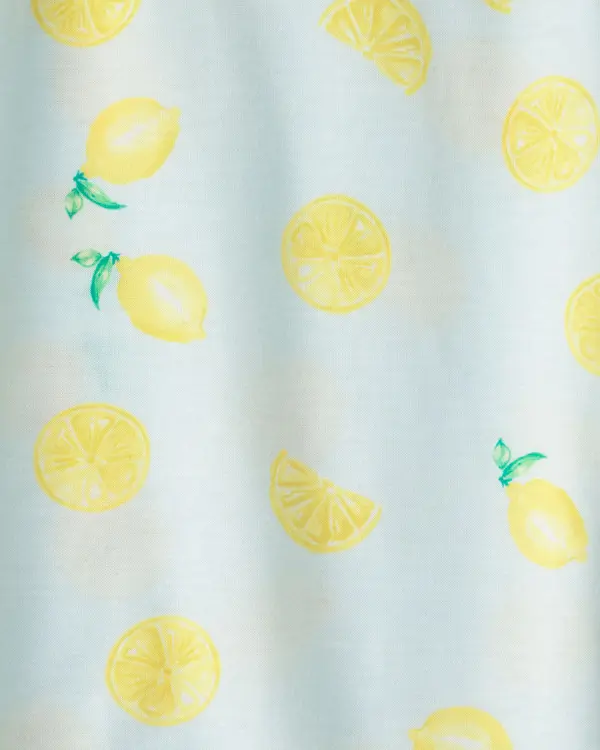 Girls 2-Pack Lemon Loose Fit Night Gown - Blue/Yellow 2 Image