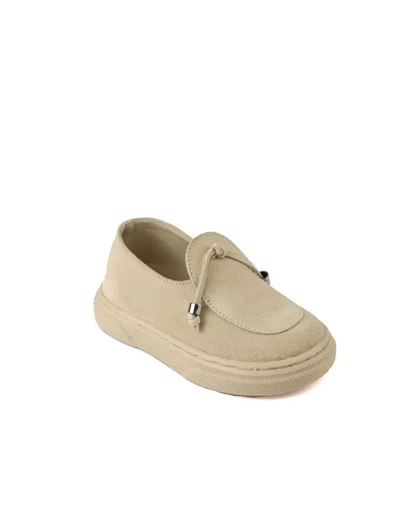 Kids Baby Boy Lace Up Suede Leather Loafers 1 Image