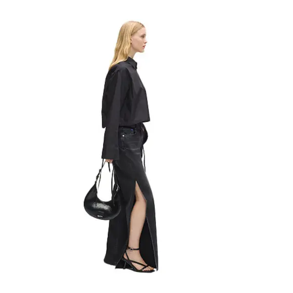 Split-Leg High-rise Straight Jeans 1 Image