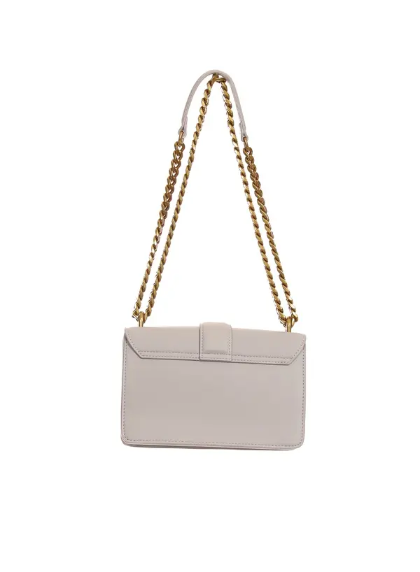 Leather Flap Shoulder Bag with Serpent Gold Hardware 1 Image
