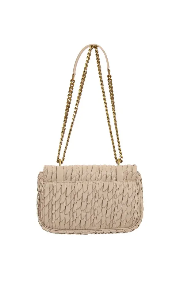 Ruched Crossbody Bag with Buckle Detail 1 Image