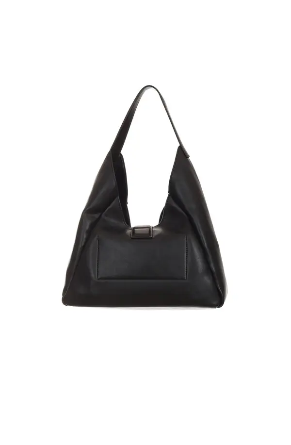 Studded Snake-Hardware Hobo Shoulder Bag 2 Image