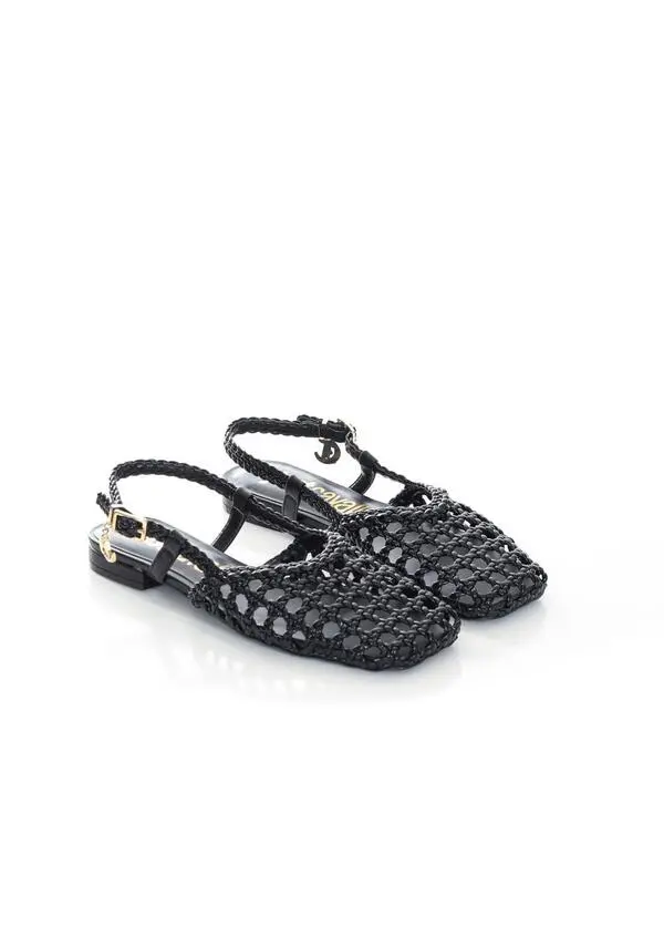 Woven Mesh Slingback Ballerinas 1 Image