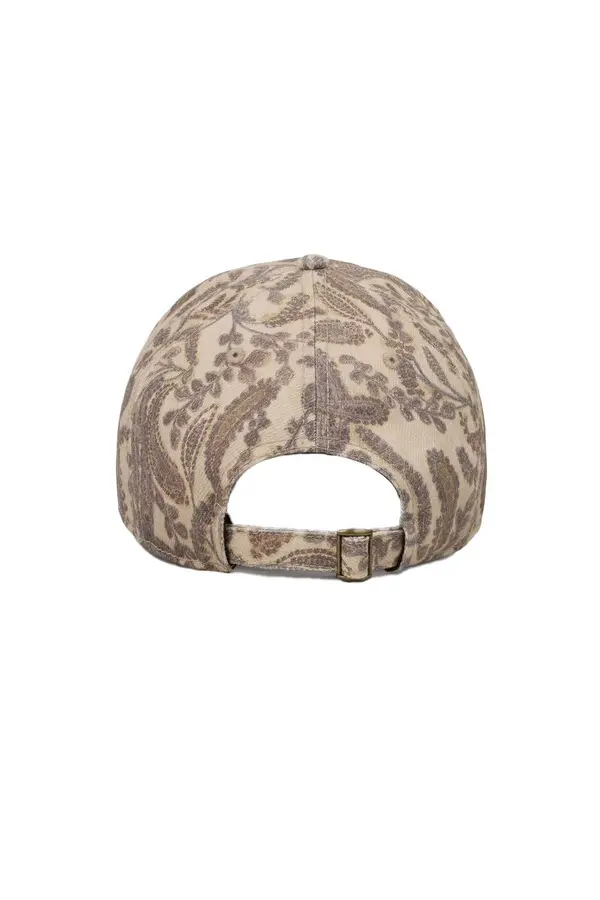 Patterned Cotton Baseball Cap 2 Image