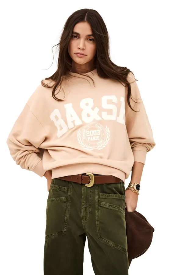 Slightly Oversized Fit Logo Sweatshirt 3 Image