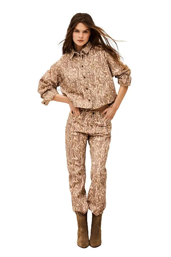 Tullia Paisley Printed Cotton Jacket 1 Image