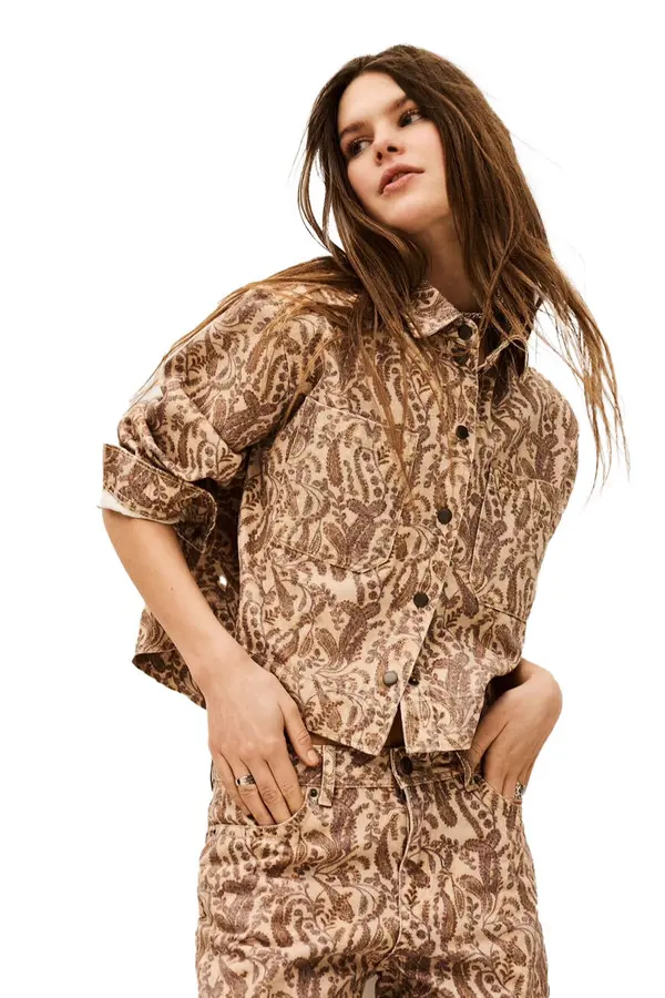 Tullia Paisley Printed Cotton Jacket 2 Image