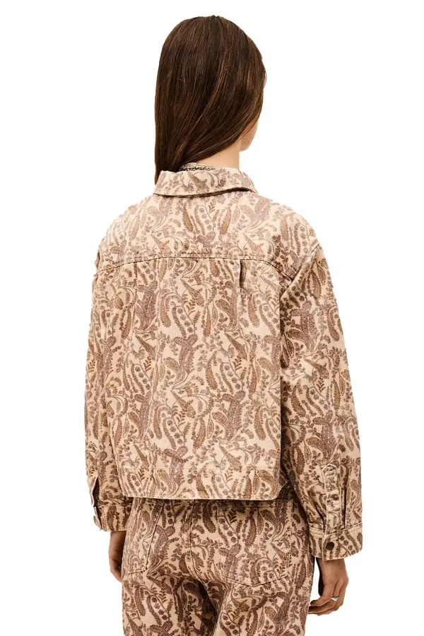 Tullia Paisley Printed Cotton Jacket 3 Image