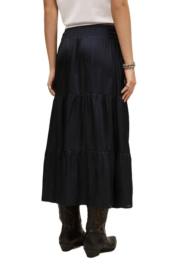 Camyla Tiered Gathered Design Midi Skirt 3 Image