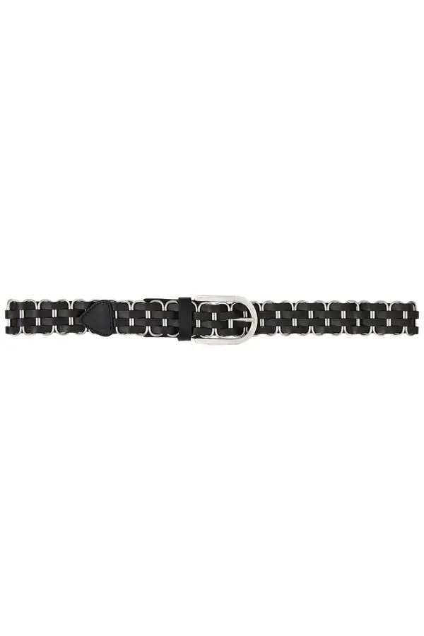 Beck-Woven Design Leather Belt 1 Image