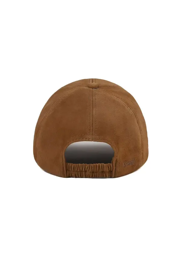 Suede Leather Baseball Cap 1 Image