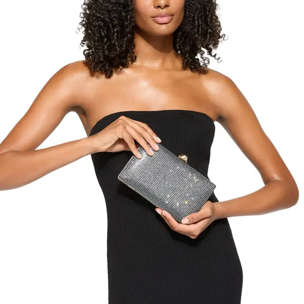 Crystal Kensington Chain Clutch Bag 2 Image