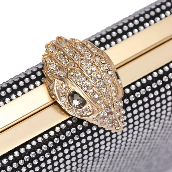 Crystal Kensington Chain Clutch Bag 4 Image