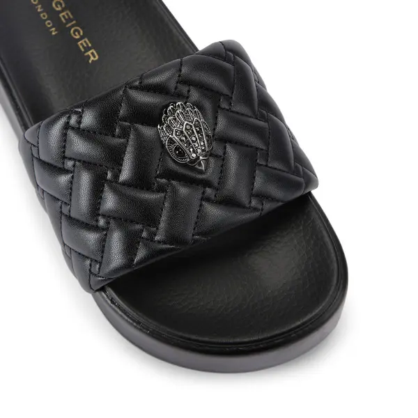 Meena Eagle Platform Leather Slide 3 Image
