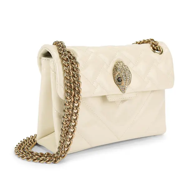 Mini Quilted Leather Kensington Chain Crossbody Bag 3 Image