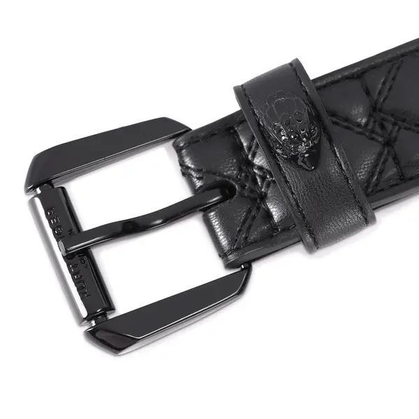 Kensington Quilted Leather Belt 2 Image