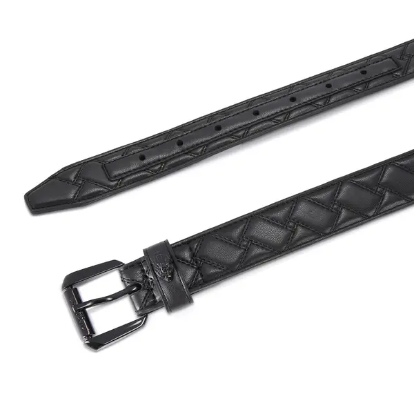 Kensington Quilted Leather Belt 4 Image