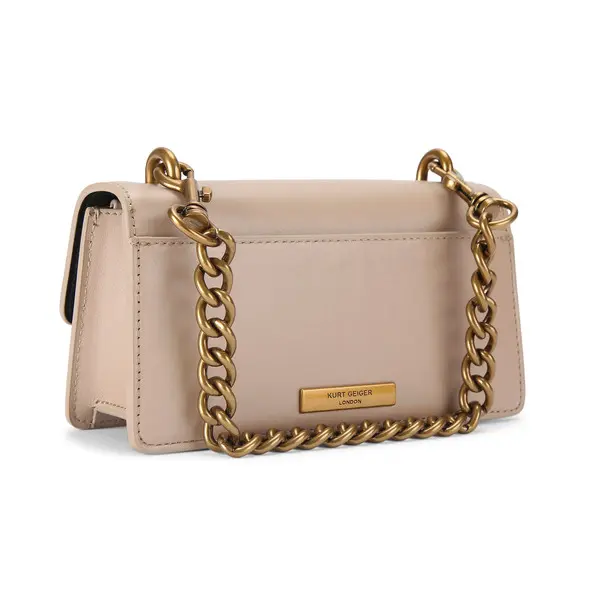 Smooth Leather Eagle Buckle Shoulder Bag 2 Image