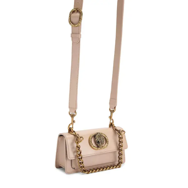 Smooth Leather Eagle Buckle Shoulder Bag 3 Image