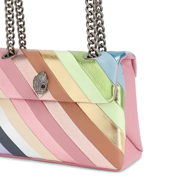 Metallic Rainbow Quilted Leather Kensington Bag 2 Image