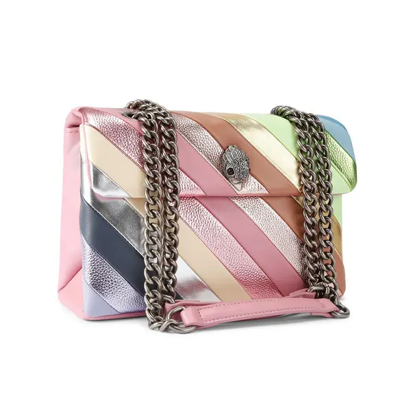 Metallic Rainbow Quilted Leather Kensington Bag 5 Image