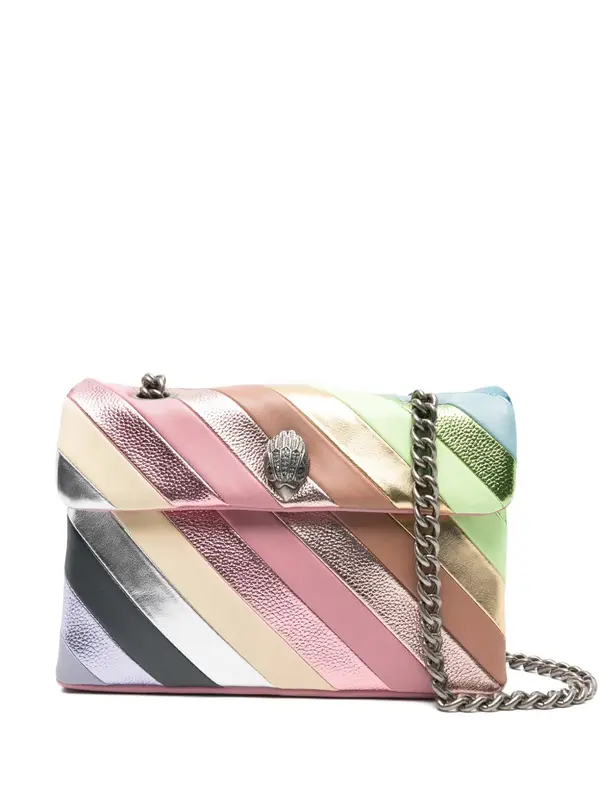 Metallic Rainbow Quilted Leather Kensington Bag 7 Image