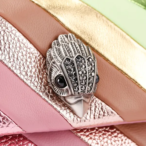 Mini Metallic Rainbow Quilted Leather Kensington Bag 1 Image