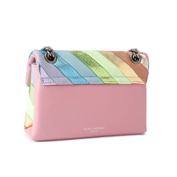 Mini Metallic Rainbow Quilted Leather Kensington Bag 2 Image