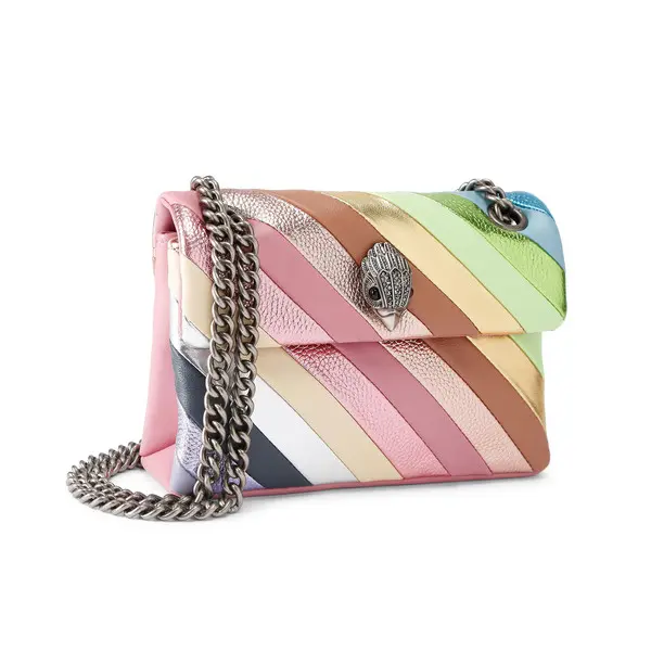 Mini Metallic Rainbow Quilted Leather Kensington Bag 3 Image