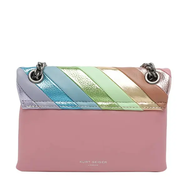 Mini Metallic Rainbow Quilted Leather Kensington Bag 5 Image