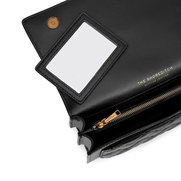 Leather Logo & Quilt East West Crossbody Bag 6 Image