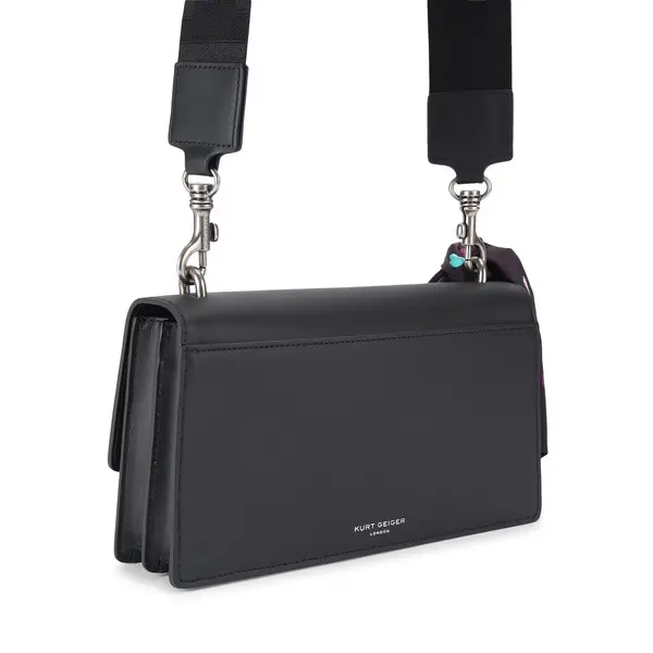 Leather Rainbow Heart "KURT" Crossbody Bag 4 Image