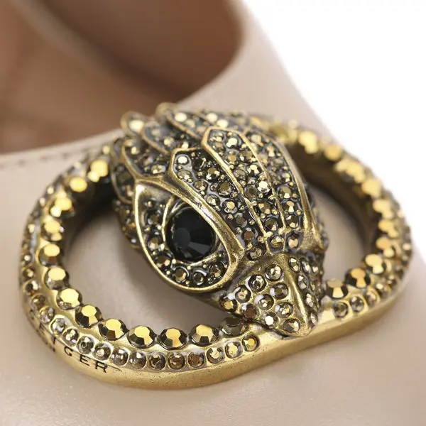 Round Toe Kensington Leather Pump 2 Image