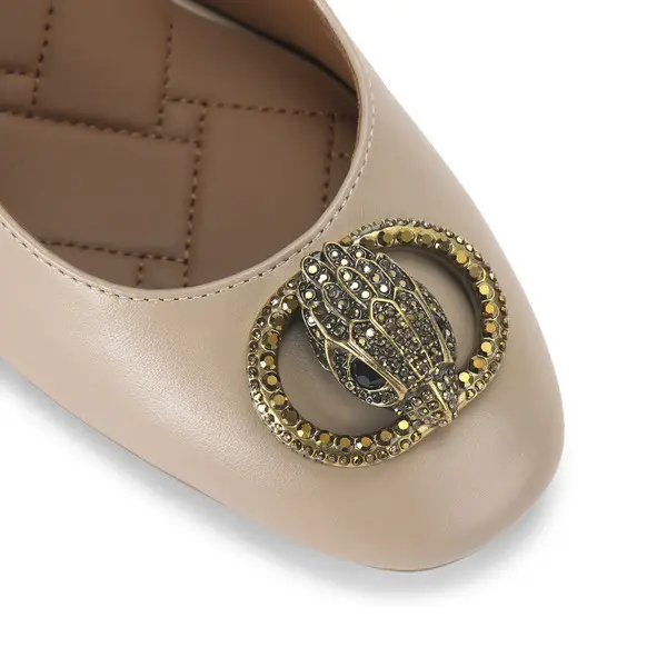 Round Toe Kensington Leather Pump 3 Image