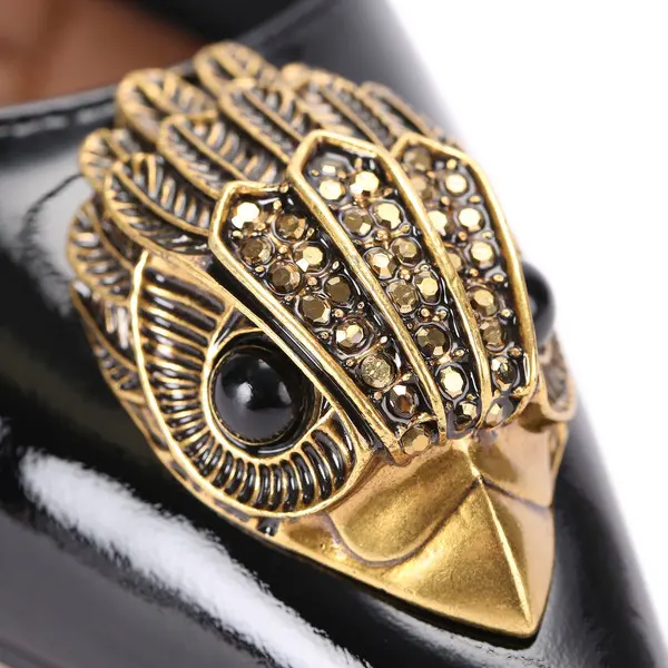 Large Eagle Slingback Heeled Patent Leather Pump 2 Image