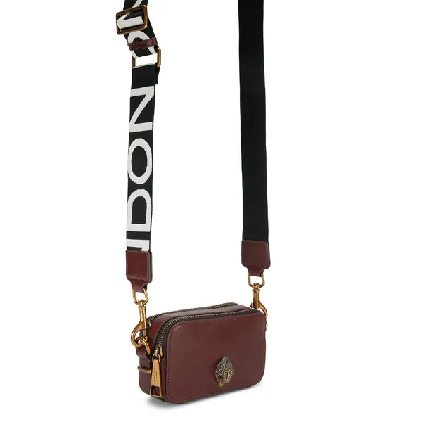 Dual Zip Small Shoreditch Leather Camera Bag 5 Image