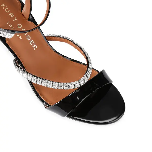 Crystal Strap Leather Sandal 2 Image