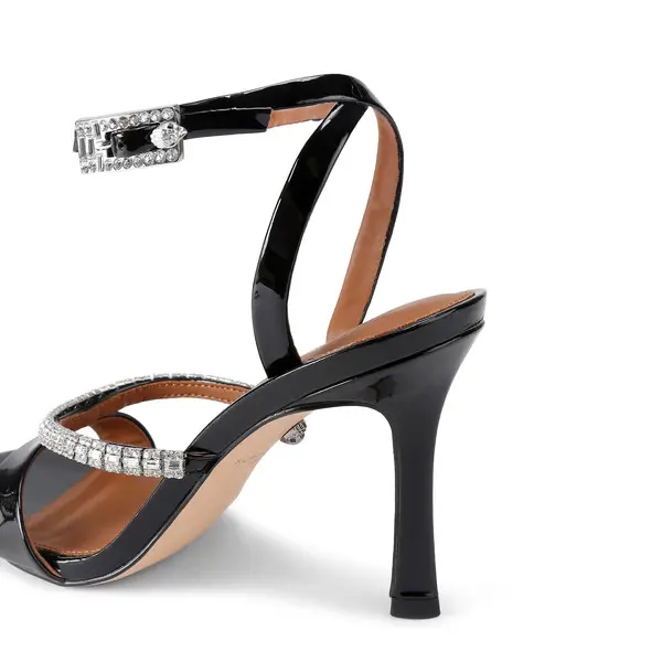 Crystal Strap Leather Sandal 3 Image