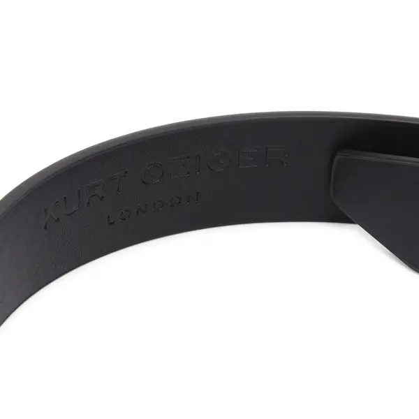 Smooth Leather Belt with Antiqued Brass Eagle Buckle 2 Image