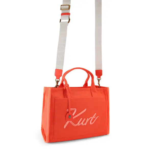 Orange Canva Kurt Tote Bag 5 Image