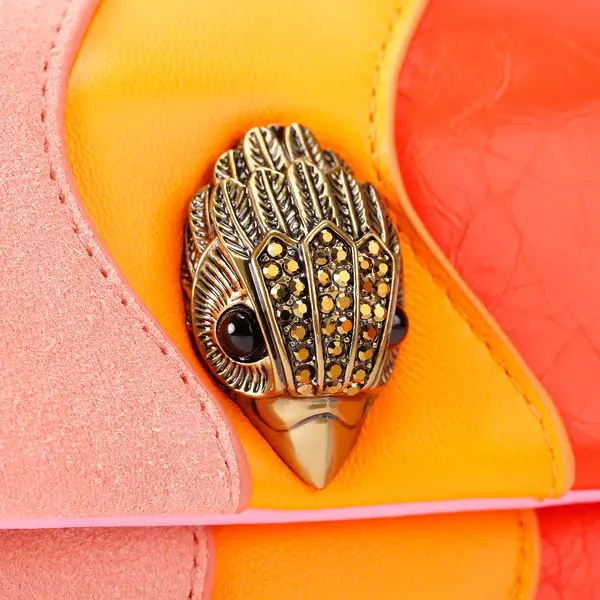 Tonal Wavy Leather Kensington Crossbody Bag 3 Image