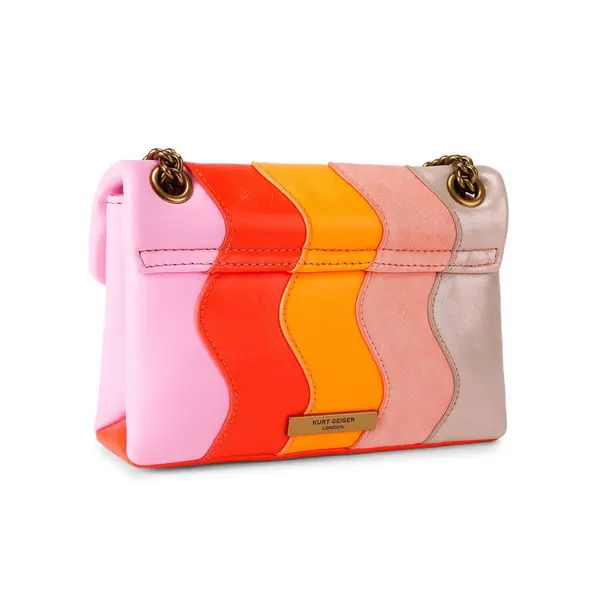 Tonal Wavy Leather Kensington Crossbody Bag 4 Image