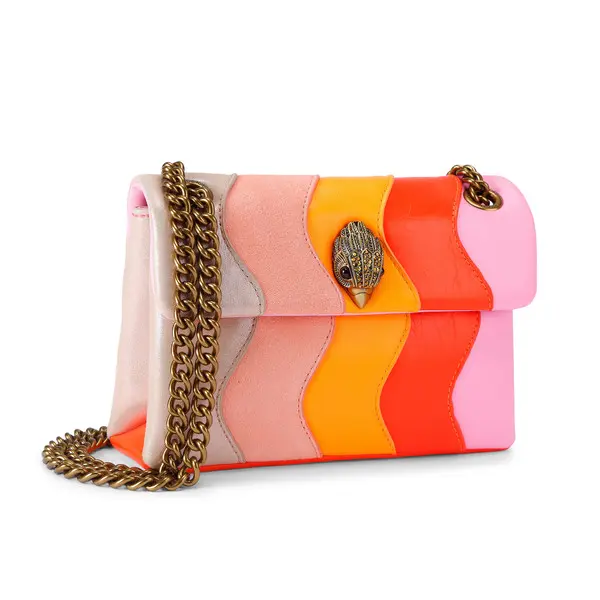 Tonal Wavy Leather Kensington Crossbody Bag 5 Image