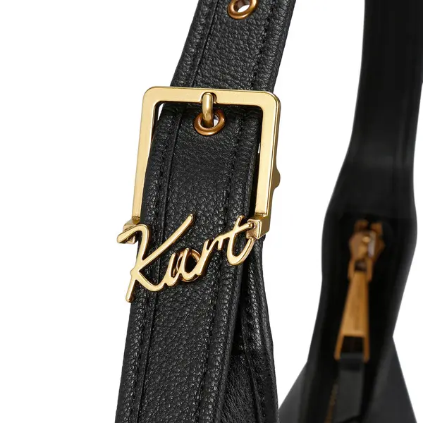 Mini Kurt Pebbeled Leather Hobo Shoulder Bag 2 Image