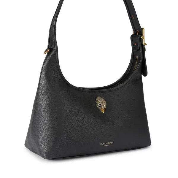 Mini Kurt Pebbeled Leather Hobo Shoulder Bag 5 Image
