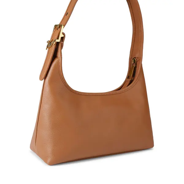 Pebble Grain Leather Sling Shoulder Bag 4 Image